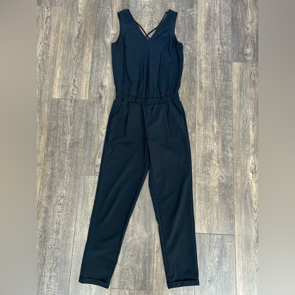 LOLË Black Jumpsuit - Picture 1 of 10